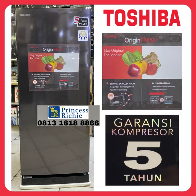 Kulkas Toshiba 1 pintu GRRD235CCDMF Shopee Indonesia