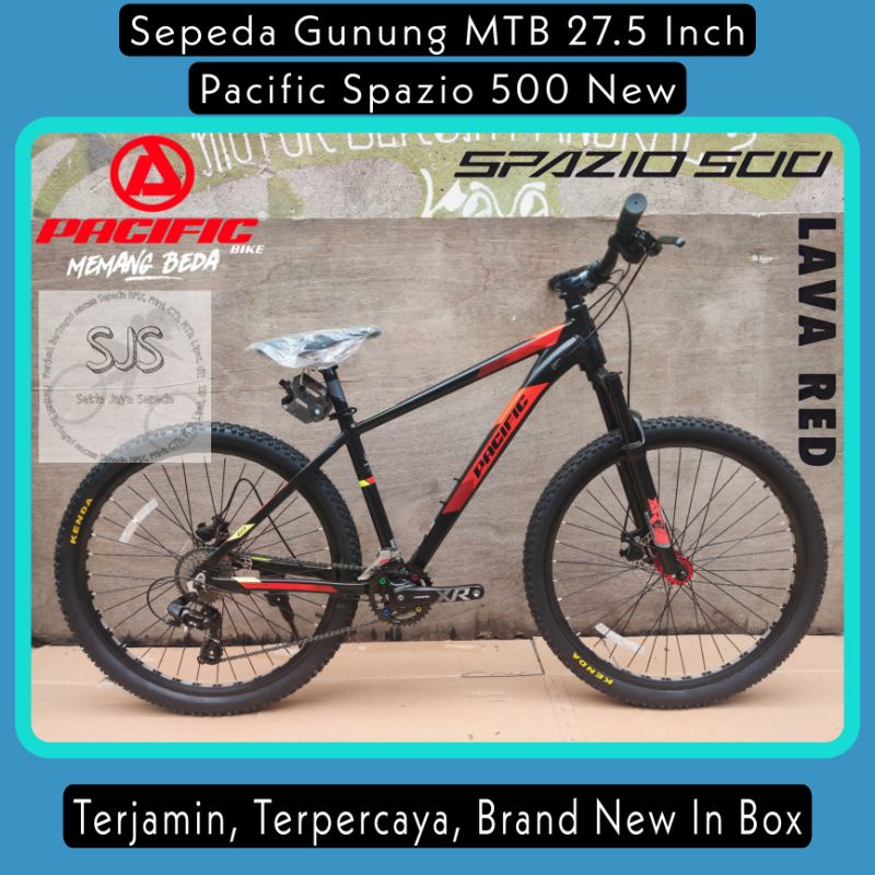 Sepeda Gunung MTB 27.5 Inch PACIFIC SPAZIO 500 Alloy 2x8 Speed New