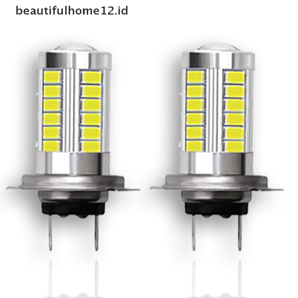 【beautifulhome12.id】 2pcs Car LED H4 H7 H8/H11 9005 9006-5630-33 LED HeadLight Fog Light lamps 12V  .