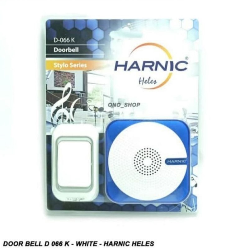 HARNIC HELES D-066 K LISTRIK - DOOR BELL - Bel Pintu Wireless Dua Remote