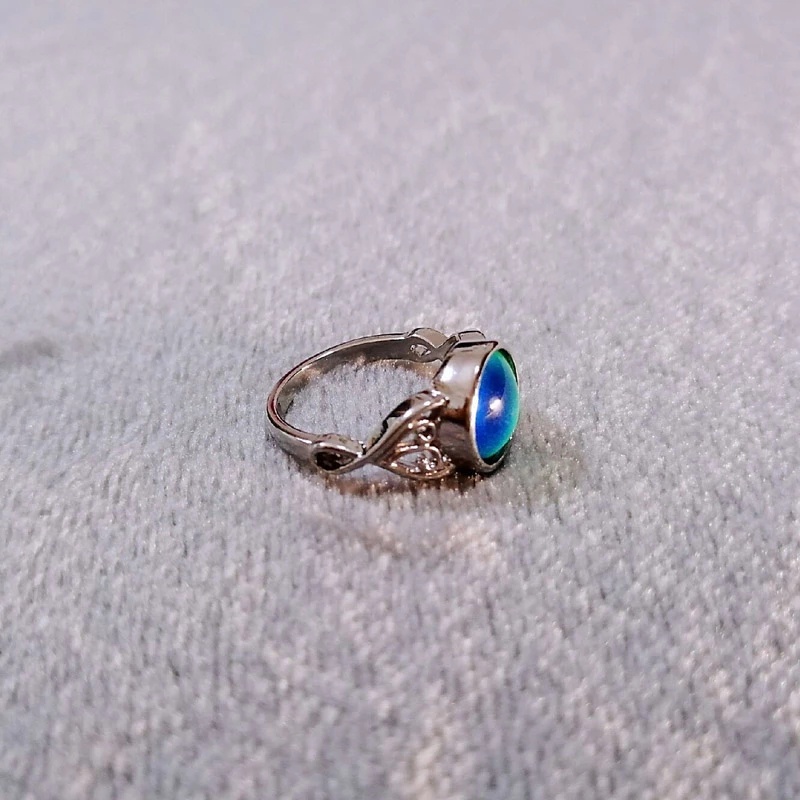 Cincin Mood Berubah Warna Sesuai Suhu Gaya Vintage Untuk Pria Dan Wanita