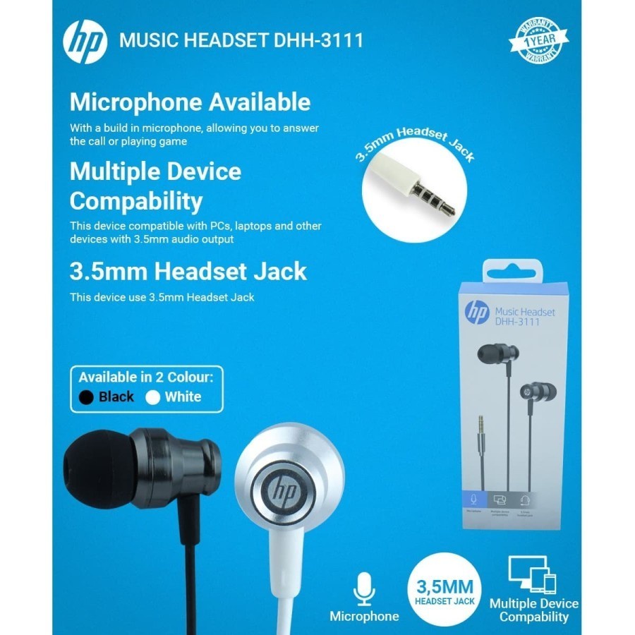 HP Headset DHH-3111 Mobile Full Metal