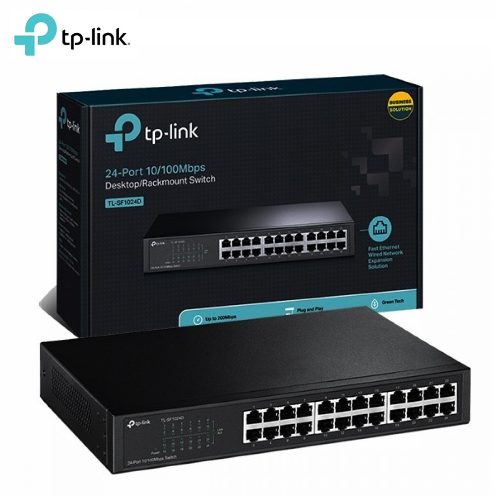 TP-Link TL-SF1024D Desktop Rackmount Switch Hub Internet 24 Port