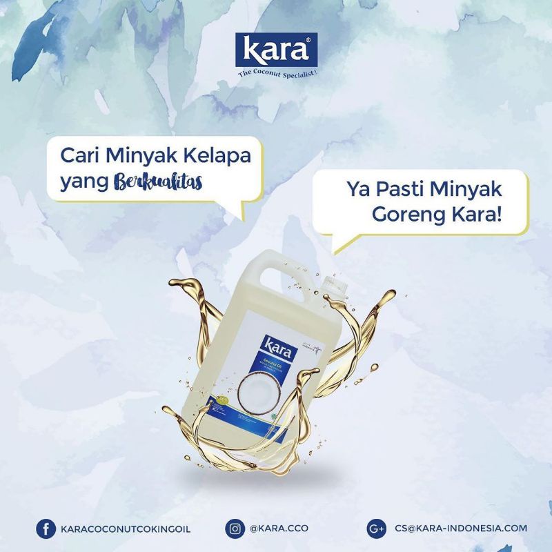 KARA DELFICO Coconut Fry Oil Minyak goreng Kelapa Sehat 5 L Halal