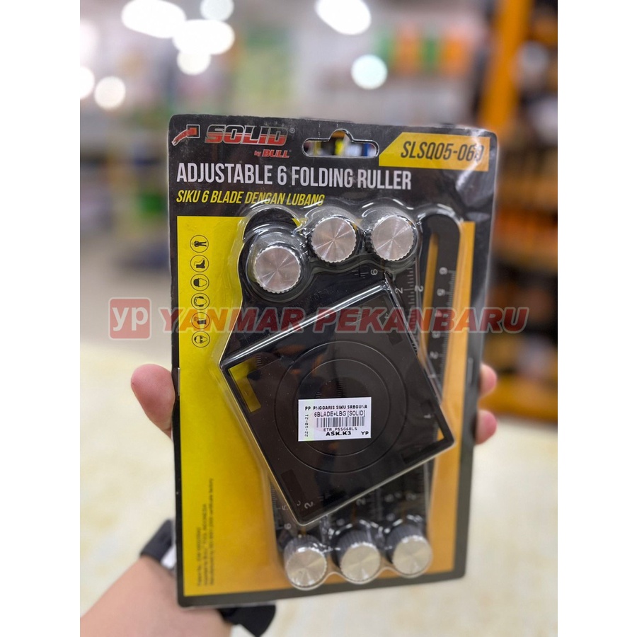 

Penggaris Siku Serbaguna 6 Blade SOLID SLSQ05-060