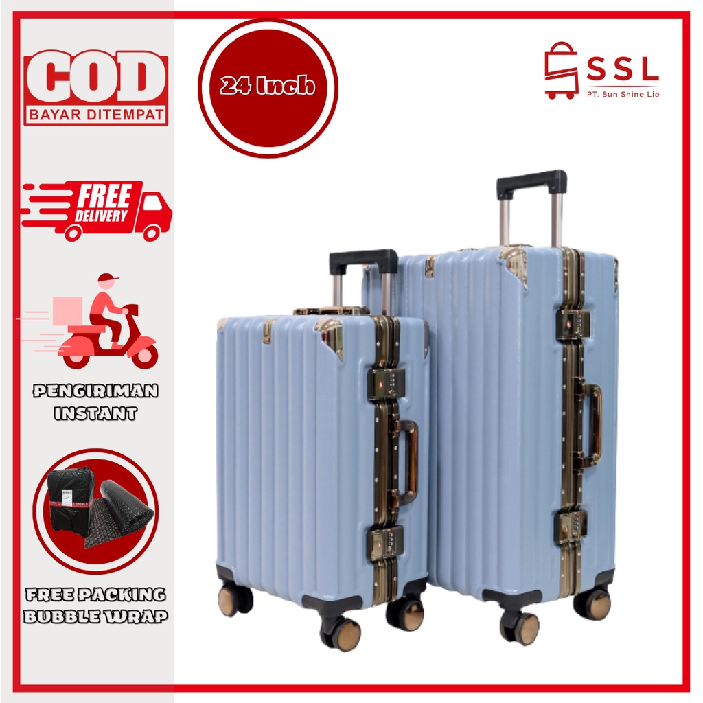 Koper 24 Inch / Koper Premium / Koper Import / TSA Lock / Aluminium Frame / Koper Milano T090 Series / Koper Bagasi Suitcase Luggage