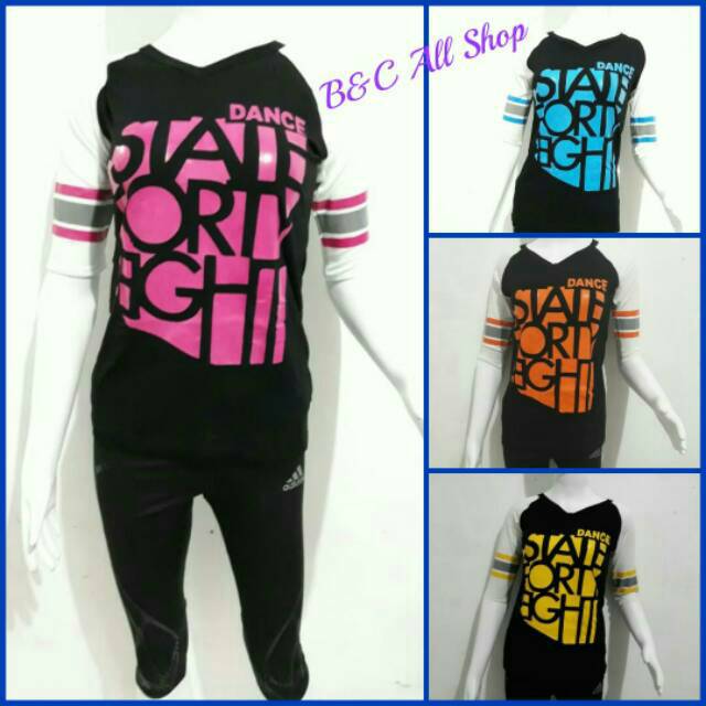 Stelan baju senam aerobik/senam zumba Adidas Zero Dance