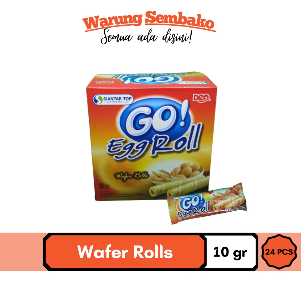 

Wafer Egg Rolls 10gr (1 Box 24 Pcs)