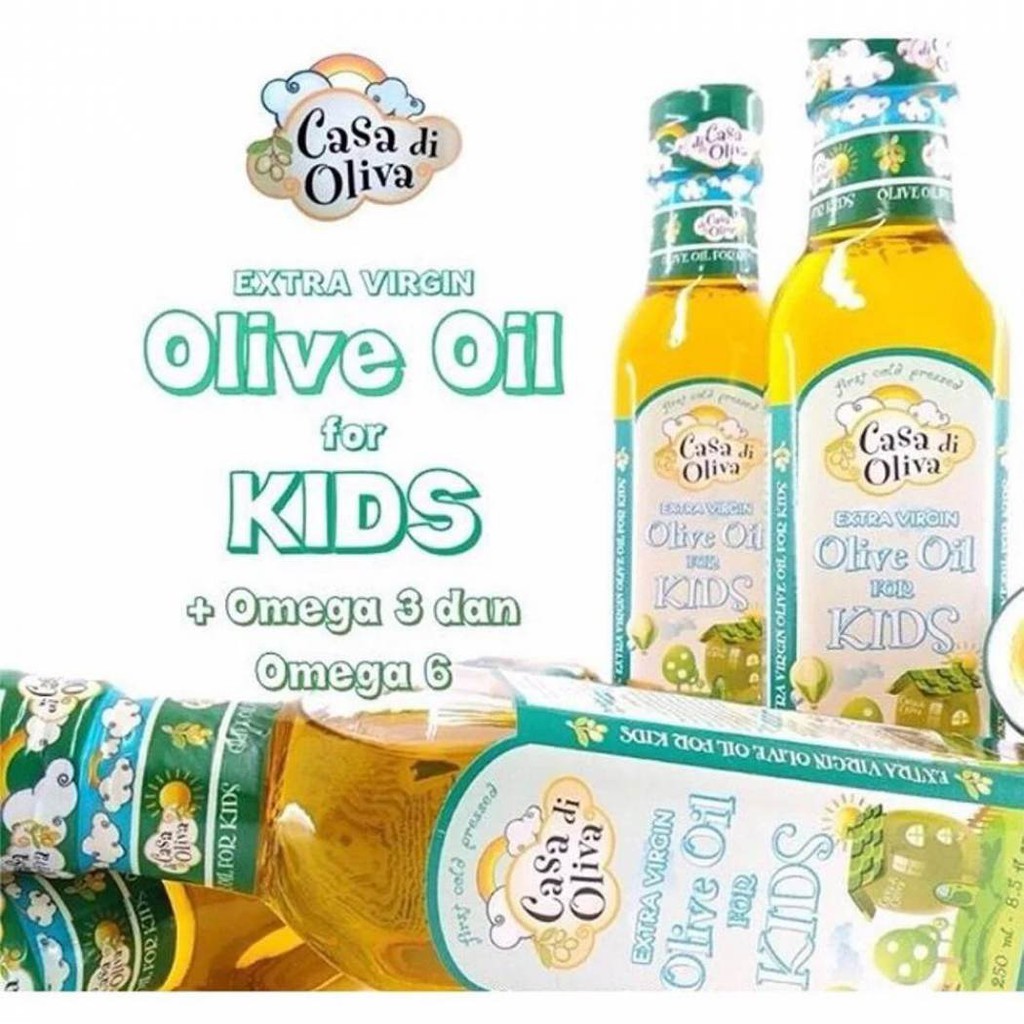 Minyak Zaitun Evoo Extra Virgin Olive Oil Mpasi Nutrisi Lemak Omega 3 Bayi Baby Kids Casa Di Oliva Shopee Indonesia