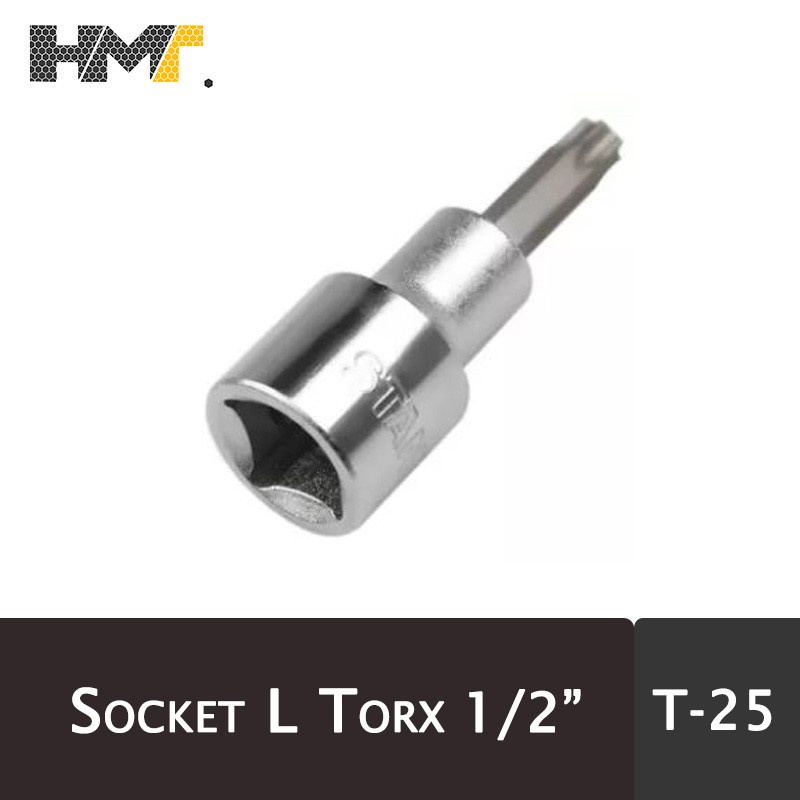 Kunci Shock L Bintang T25 1/2" / L Torx Bit Socket (TAIWAN QUALITY)