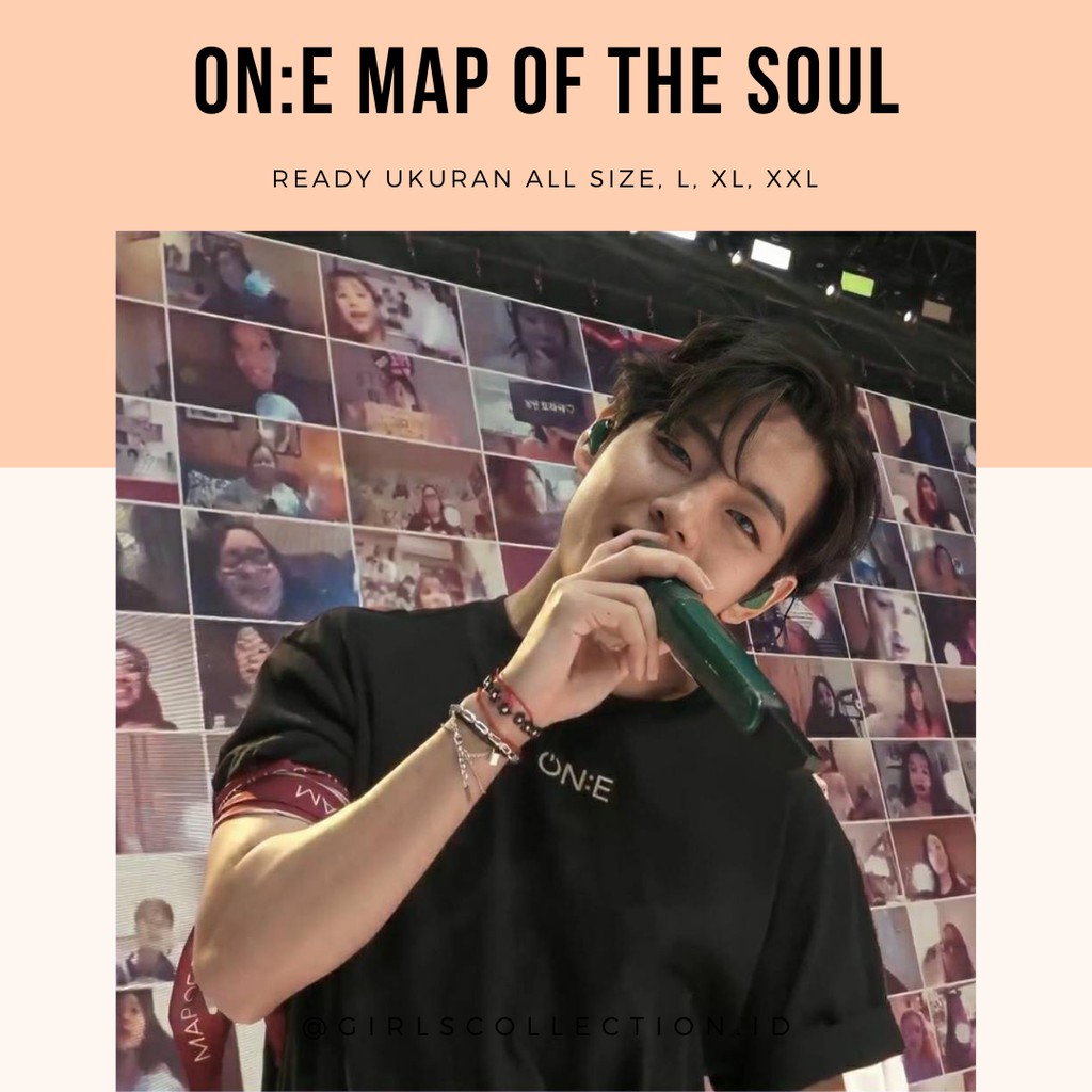 KAOS BTS ON:E MAP OF THE SOUL | BAJU OVERSIZE TSHIRT TUMLR TEE DISNEY BERSHKA BASIC