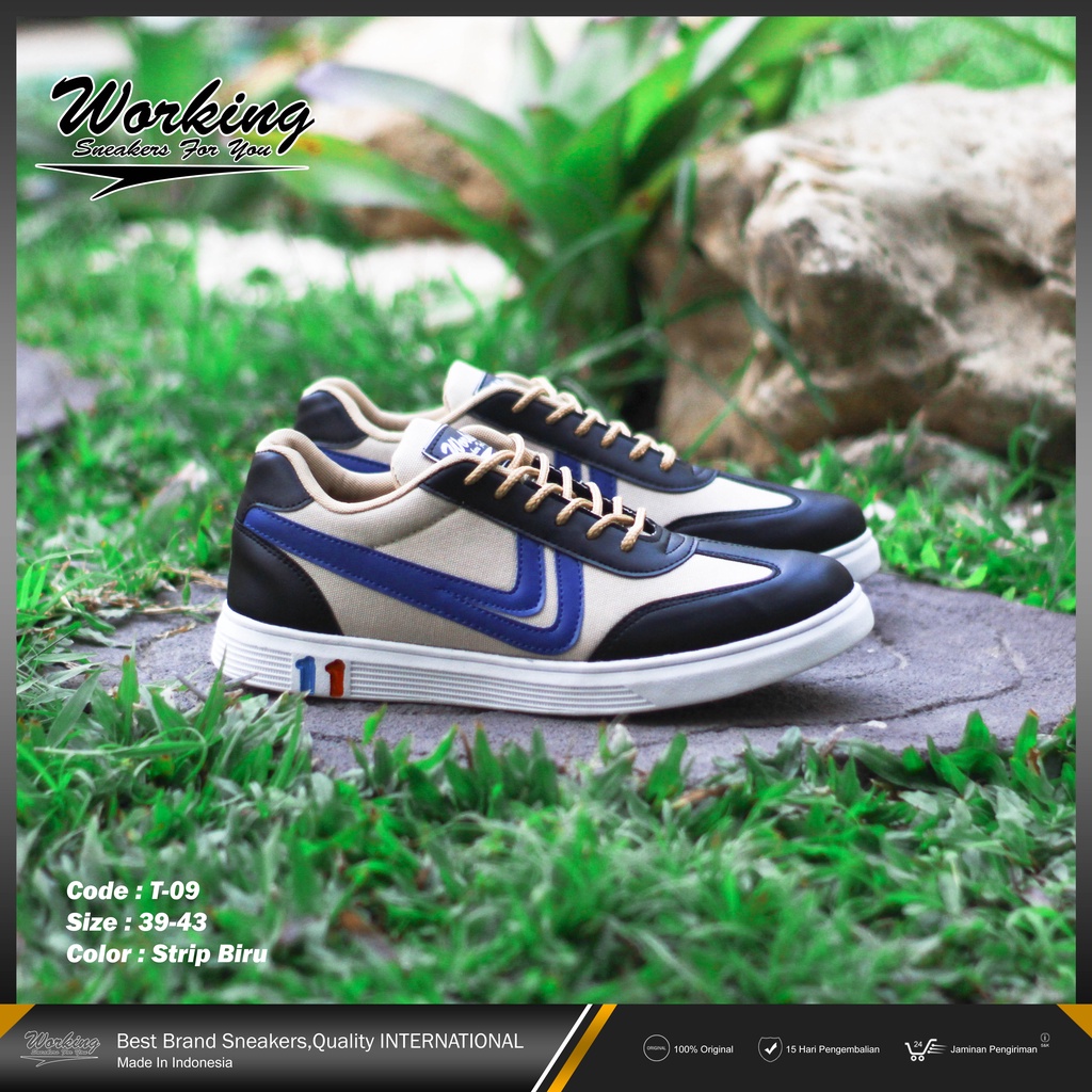 Working Sneakers For You Sepatu Running Pria Code T-09 Size 38 - 43 Korea Style