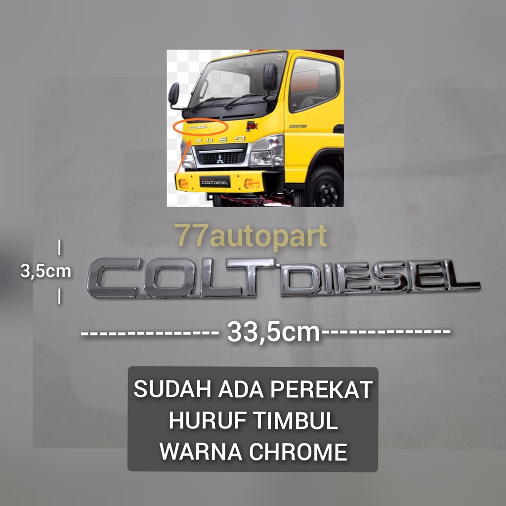 emblem fuso canter dan colt diesel canter turbo