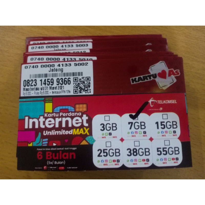 PAKET DATA TELKOMSEL 7 GB UNLIMITED