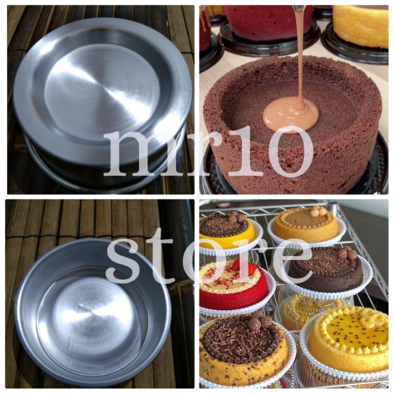 loyang kue tart ulang tahun ukuran 13x5 cm/loyang bolu press tanpa sambungan