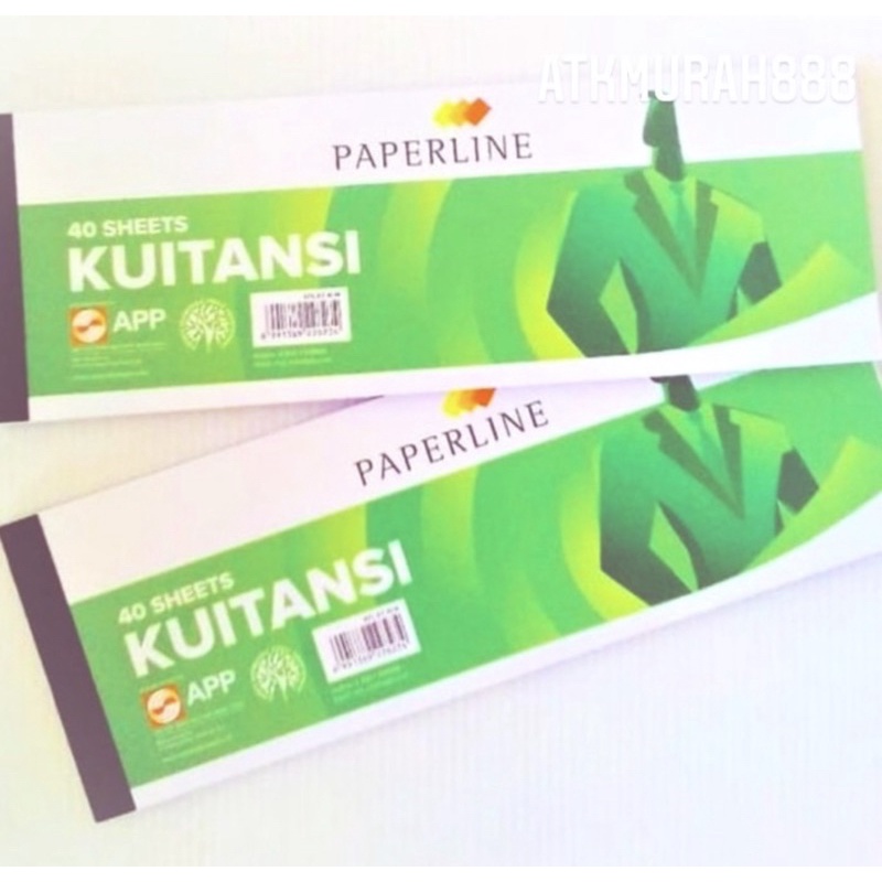

Buku kwitansi kecil paperline 40 m/ Sinar Dunia / Sidu/ Pcs