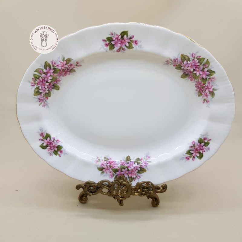 Oval plate Mayflower paragon/lodor keramik/piring saji oval/piring keramik oval