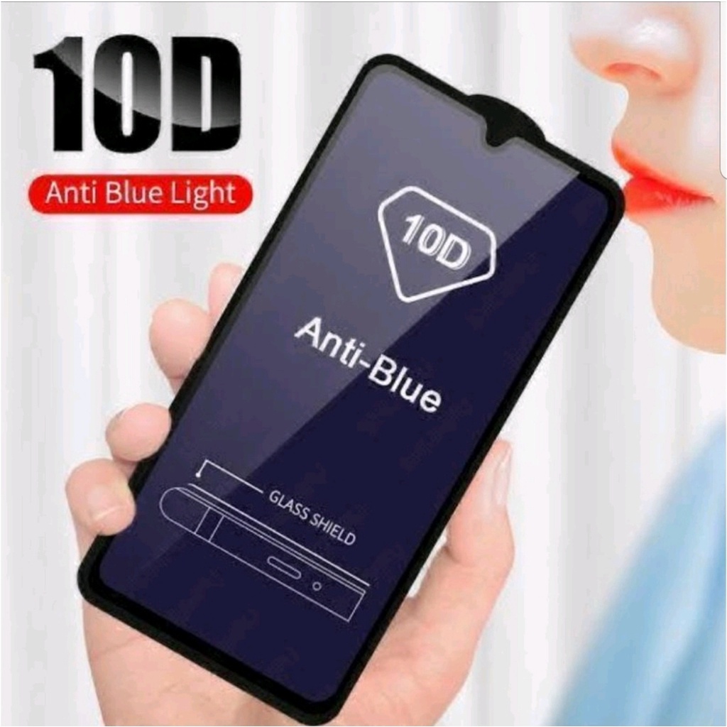 Infinix Hot 10S 6.82 Inchi Tempered Glass Full Layar Bening Anti Blue 10D Ceramic Matte Clear