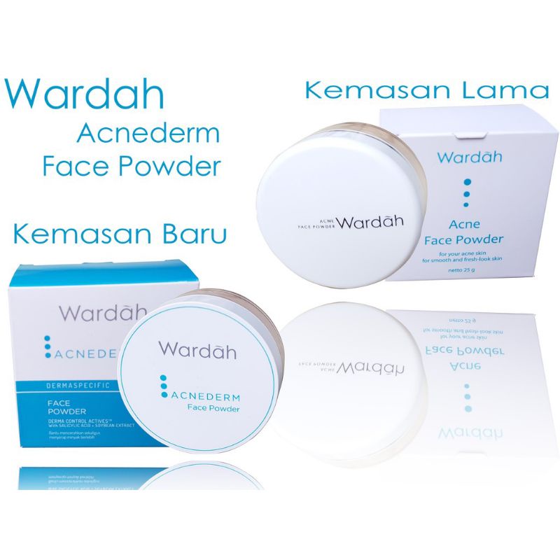 WARDAH ACNEDERM FACE POWDER (30gr) / Bedak Tabur / Bedak