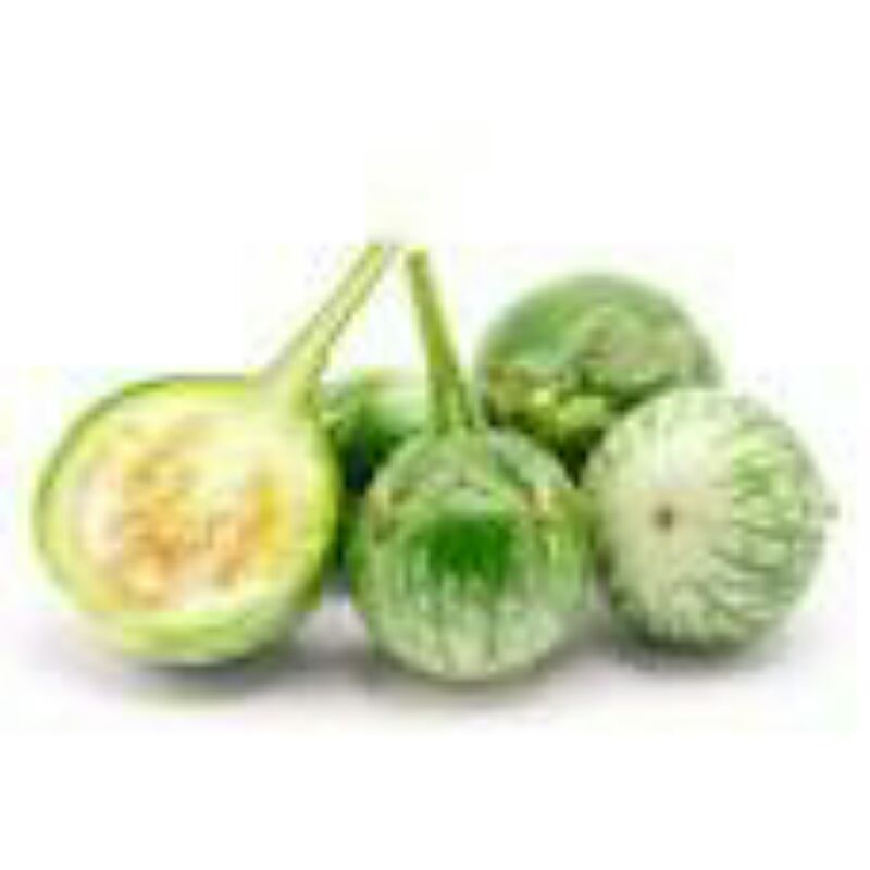 Peistiani Shop Benih Terong Lalap Hijau Terong Krupuk Isi 100 Biji / Terong Lalap Hijau / Terong Lal