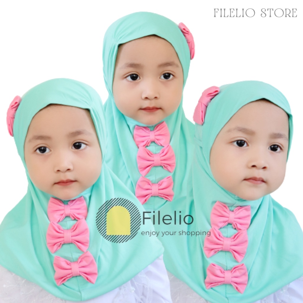 TERMURAH Hijab Anak Bayi Perempuan Murah Monela Poni Krudung Anak Lucu Umur 0 -3 Tahun Terbaru