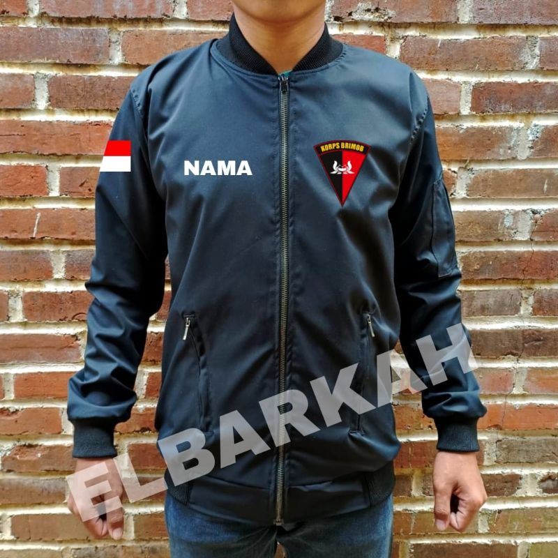 JAKET BOMBER LOGO BRIMOB POLRI JAKET BOMBER BISA CUSTOM LOGO SENDIRI jaket bomber waterfroop jaket bomber terbaru