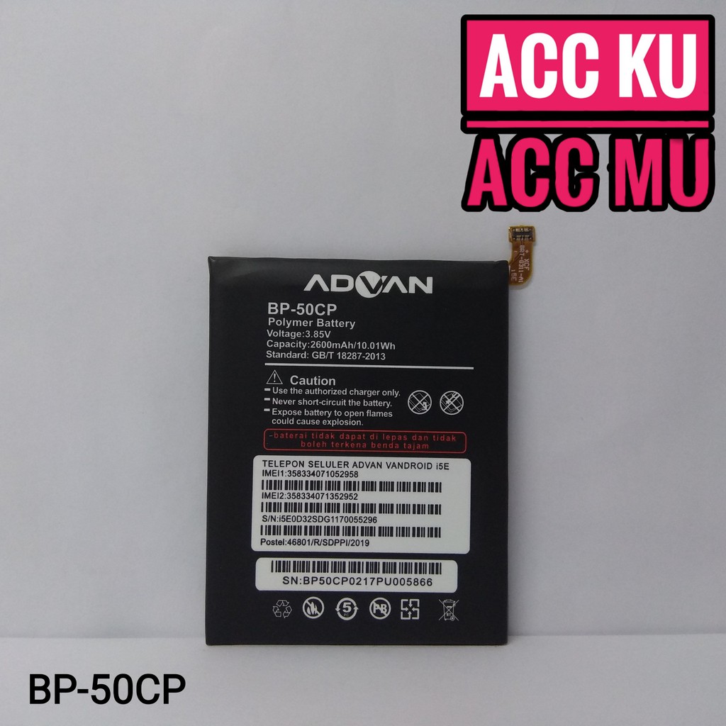 BATERAI ADVAN BP-50CP BATTERY ADVAN I5E ORIGINAL 99