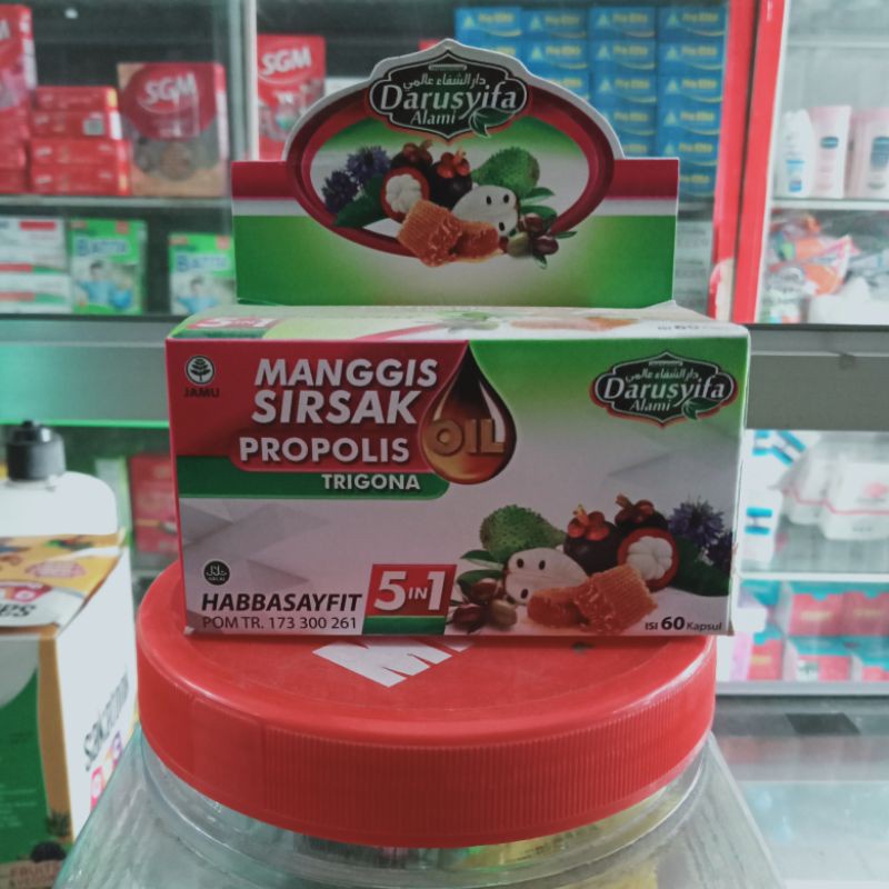 

Darusyifa HabbasayFit 5in1 Manggis Sirsak Propolis Trigona Oil 60 Kapsul