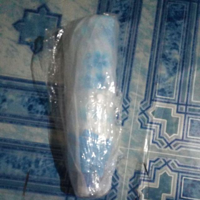 P5l Yesello Payung Lipat Jepang Motif Transparan Cherry Blossom - E023 - Blue