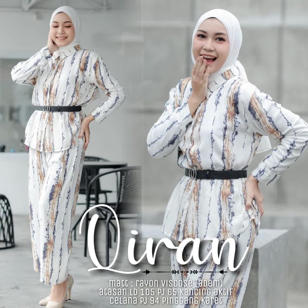 Home Set One Set Qiran Piyama  Rayon