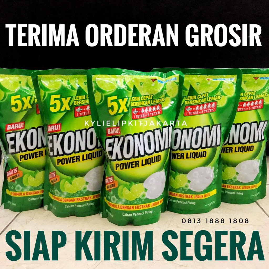 SABUN CUCI PIRING Ekonomi Liquid Pouch Refill 650 ml Isi Ulang 780ml Cairan Pencuci 650ml 780 ml WINGS Cair Dish Wash