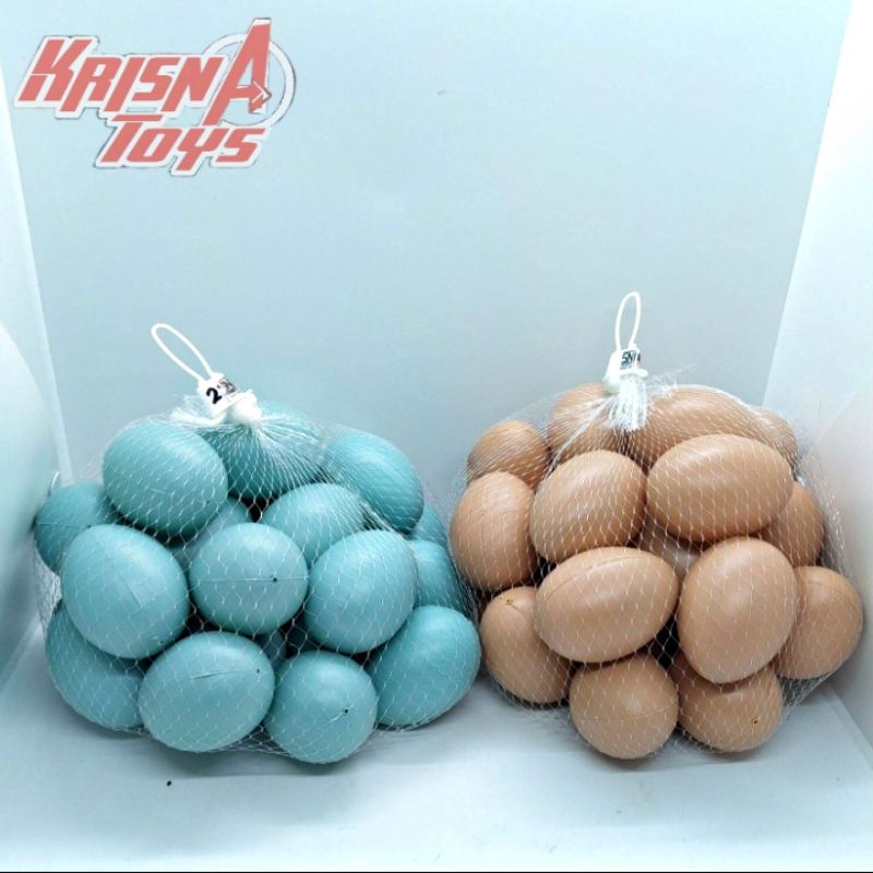 MAINAN ANAK TELUR PRANK/EGG TOY/TELOR AYAM DAN BEBEK PALSU isi 25pcs/kantong