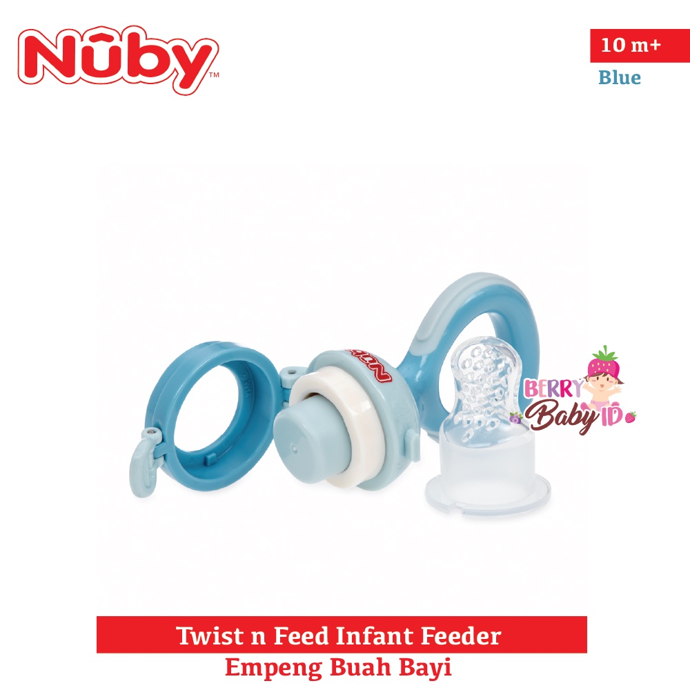 Nuby Twist n Feed Infant Feeder Fruit Feeder Empeng Buah Bayi BPA Free Berry Mart