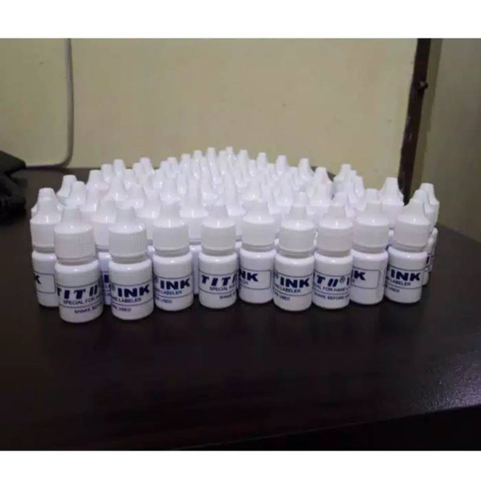 1 BOTOL TINTA MESIN HANDLABEL TINTA TITO INK HANDLABEL PRICE LABEL HARGA TEMBAKAN