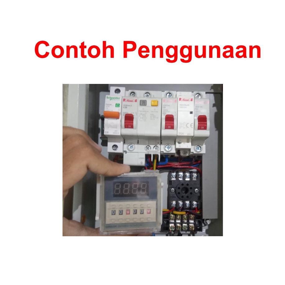 [HAEBOT] Digital Timer DH48S-S Relay Twin Counter PLC 220VAC Penetas Telur Mesin Tetas Penghitung Waktu