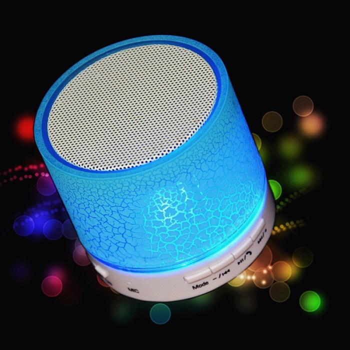 Dazzle Mini Bass Portable Bluetooth Speaker with TF card slot . - Biru