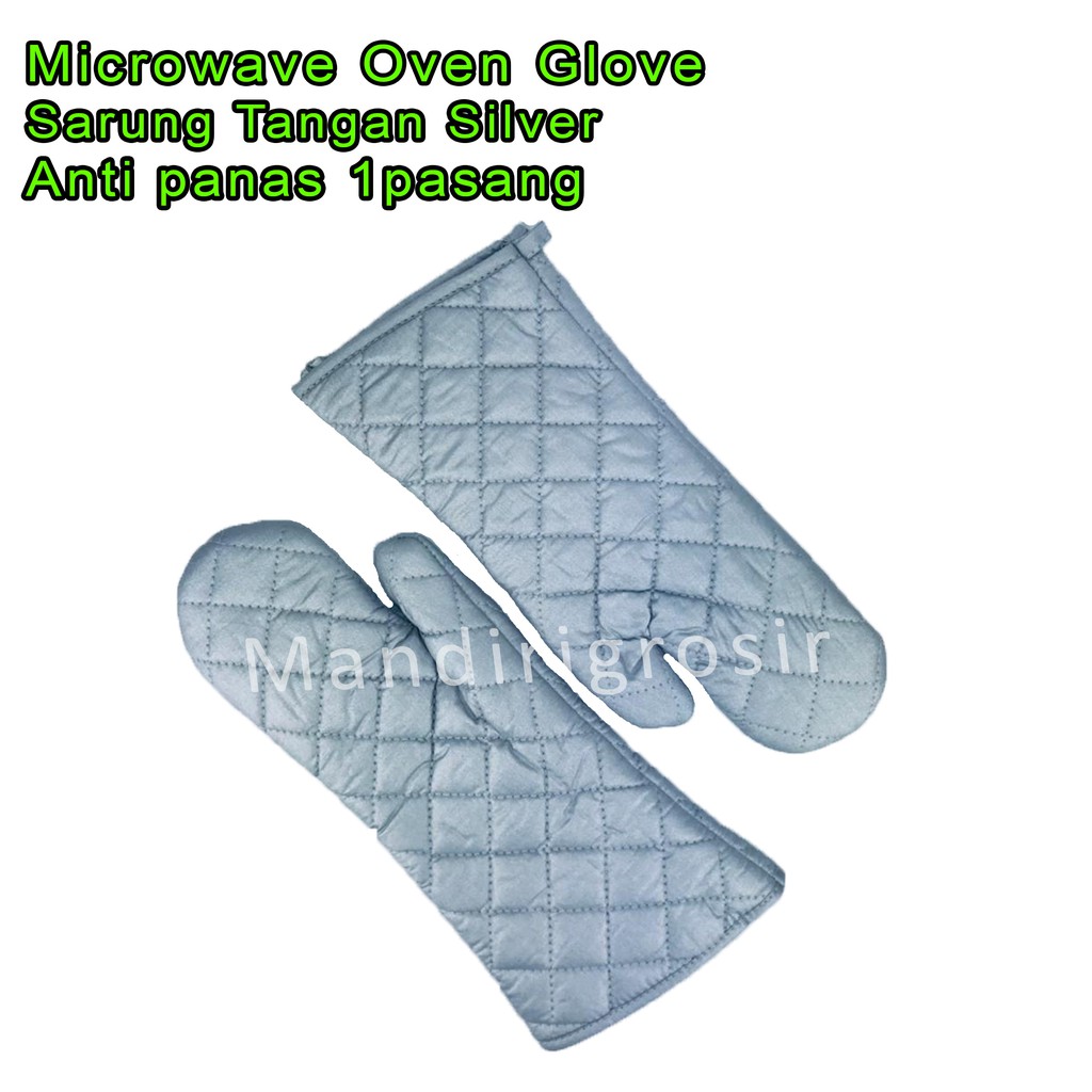 Microwave Oven Glove / Sarung Tangan Silver / Sarung Tangan 1pasang / Anti Panas