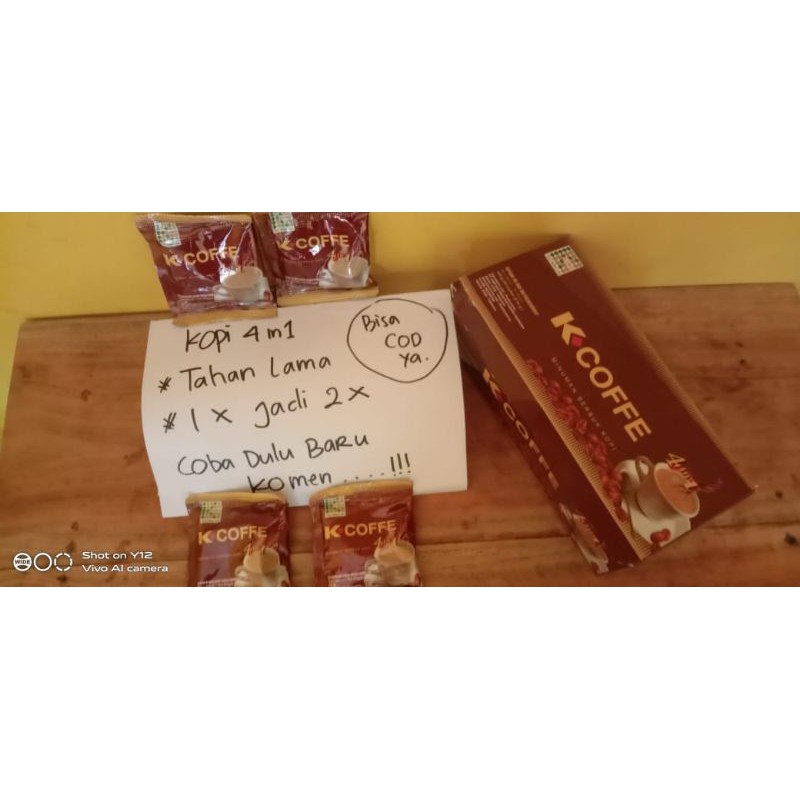 

K-coffe (kopi tahan lama) kemasan sachet
