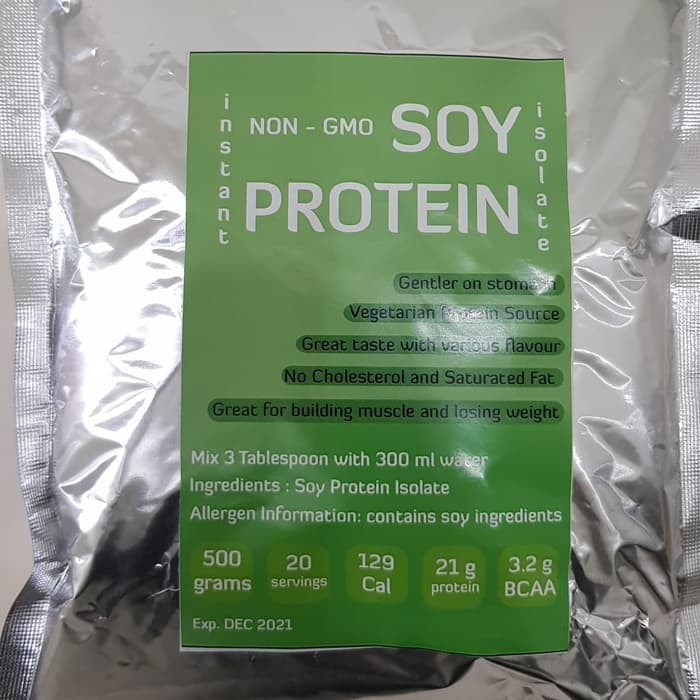 

Instant Soy Protein Powder Isolate 100% Pure 500gr