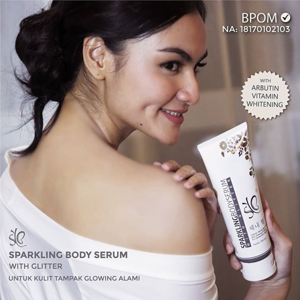 [BPOM] SERUM PEMUTIH BADAN INSTANT GLOW WITH GLITTER | SYB SPARKLING BODY SERUM