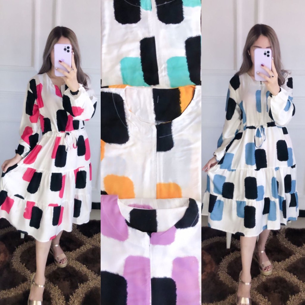 Baju daster kotak-kotak