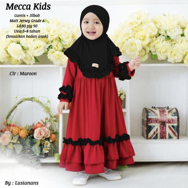 Mecca kids jersey grade A gamis anak