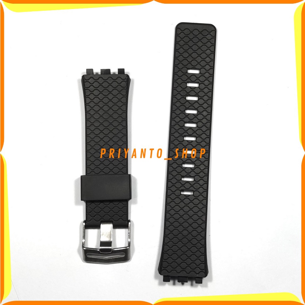 TALI JAM TANGAN RUBBER STRAP SKYMAX G1810 PRIA SKYMAK SKYMEX G1810 HITAM