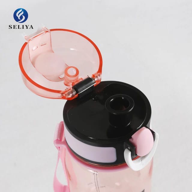 TOKO21--BOTOL MINUM SPORT/BOTOL OLAH RAGA BOTOL AIR MINUM FASHION CLIP SPORT 600 ML 7918 SELIYA BPA FREE