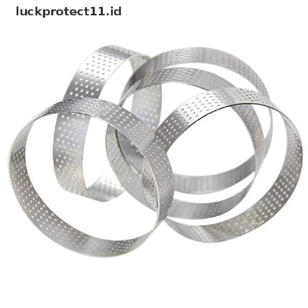 &lt; Luckprotect11. &lt; LuckproteksiCetakan Kue Tart Bentuk Bulat Bahan stainless Steel