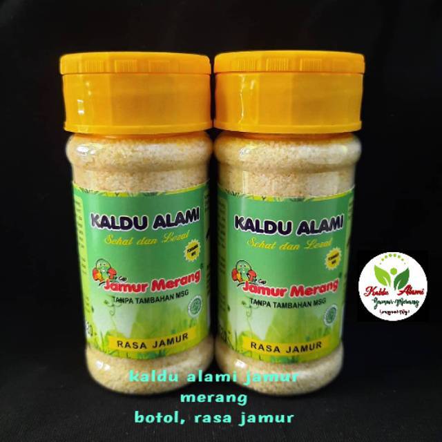 

Kaldu alami jamur merang kemasan botol 100gr