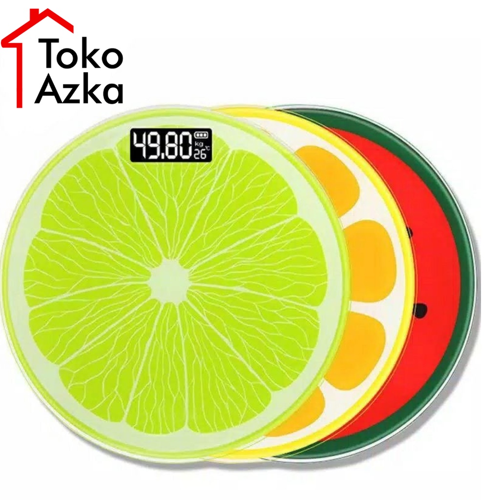 Timbangan Badan Digital Motif Buah