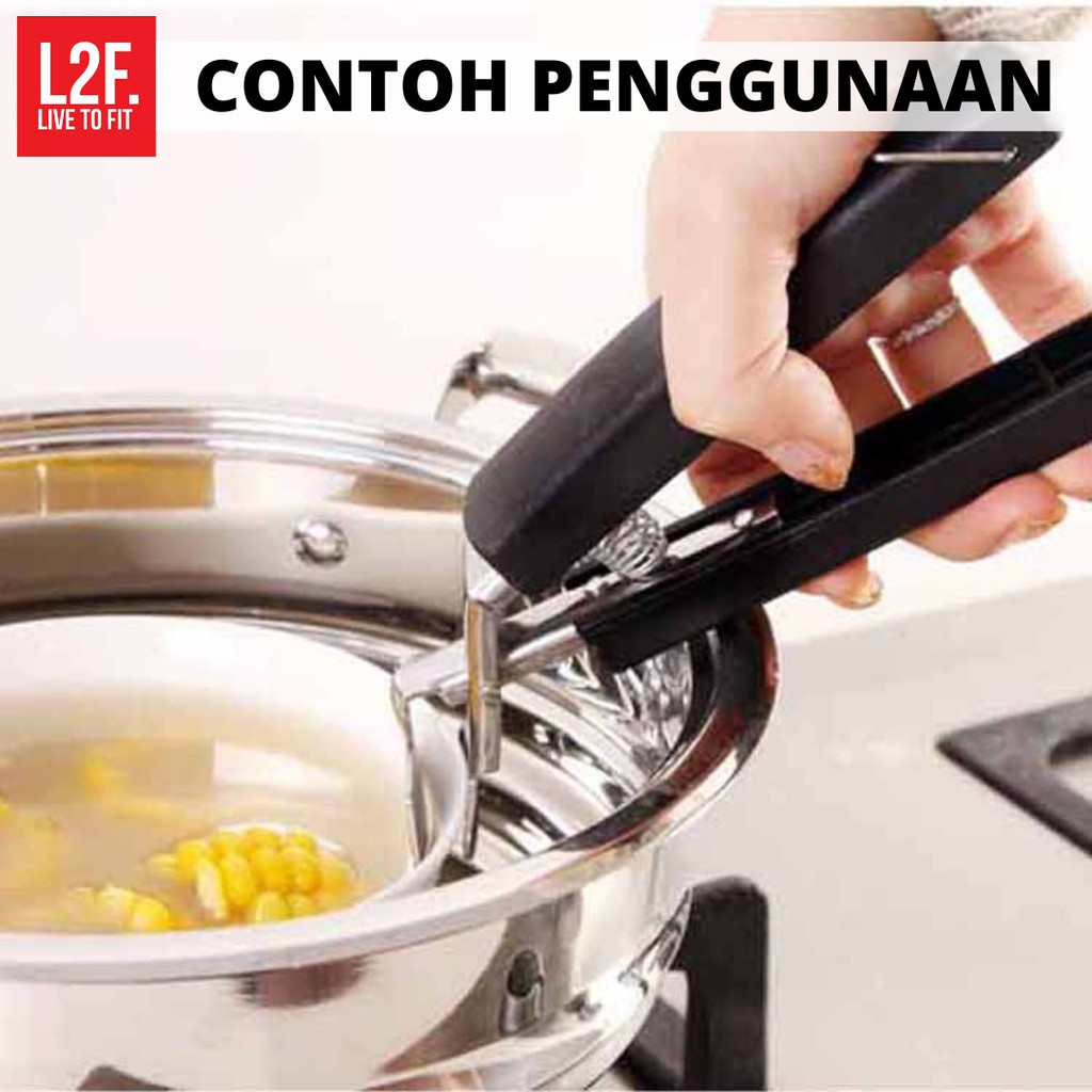 Alat Penjepit Jepitan Capitan Panci Piring Mangkok Makanan Anti Panas GRATIS ONGKIR COD