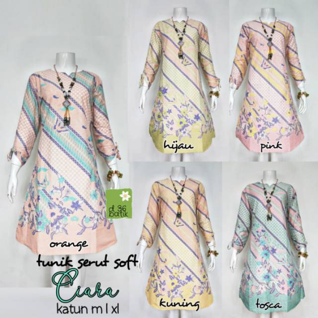 Tunik serut soft ciara batik modern