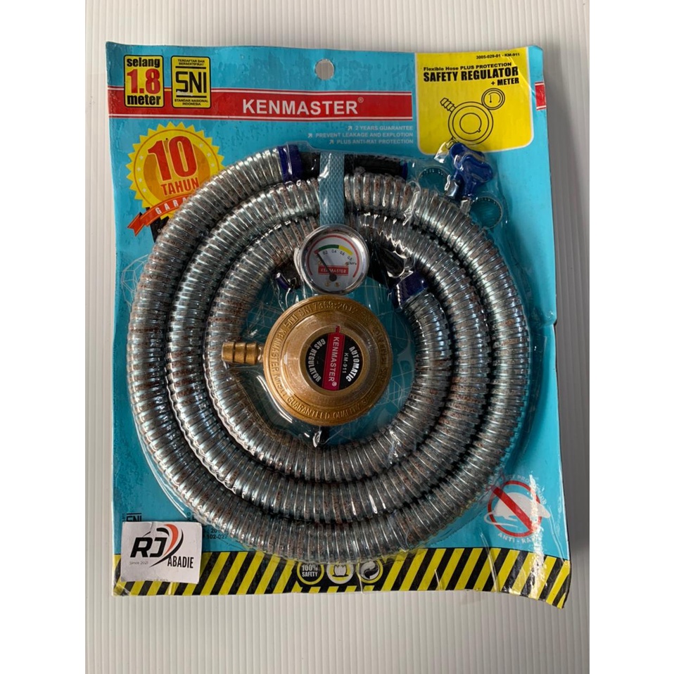 Safety Regulator + Selang Flexible Kenmaster 1,8 Meter